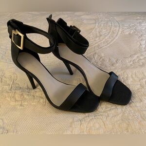 Calvin Klein reptile embossed heels